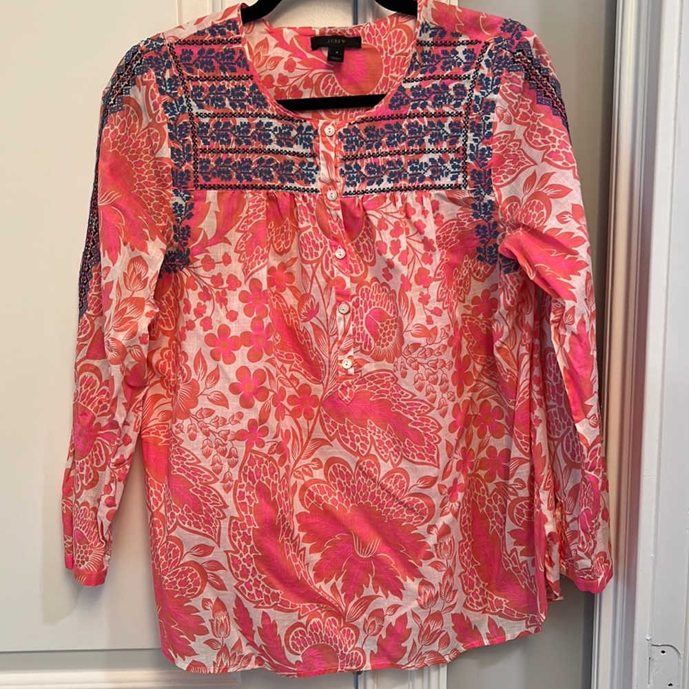 Fun bright blouse from JCrew!